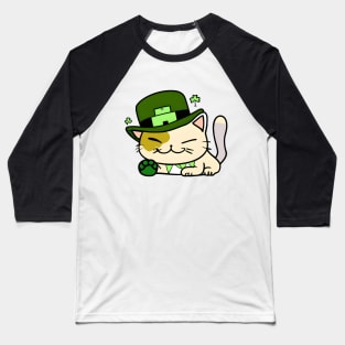 St. Catricks Day - Saint Patrick's Day - Cut Funny Cat - Kawaii Cat Baseball T-Shirt